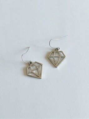 3/$10 Earrings shaped like diamonds